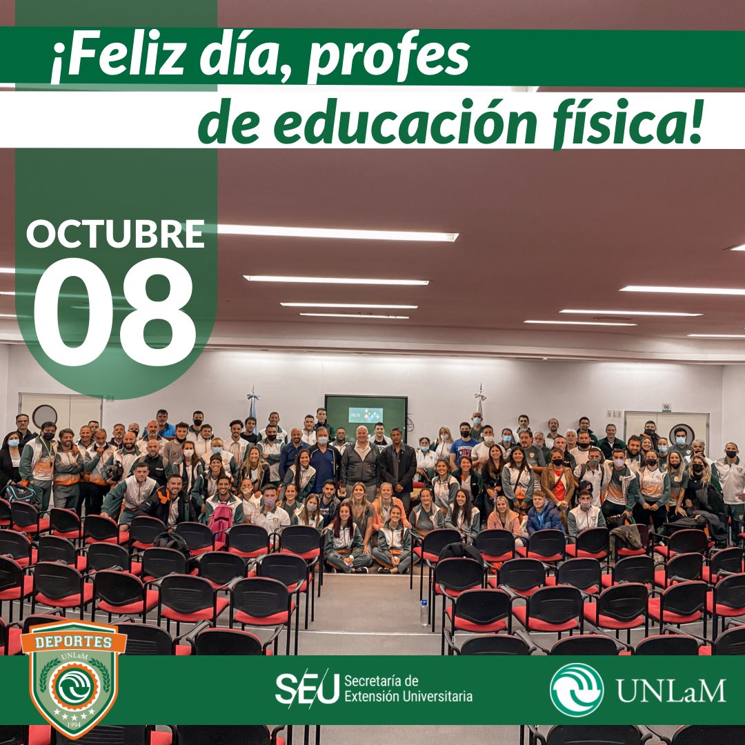 UNLAMDeportes's tweet photo. Les deseamos un feliz día a las y los profesores de Educación Física, especialmente a quienes forman parte de nuestra comunidad. Y les agradecemos el esfuerzo, la dedicación y la pasión con la que desarrollan su profesión, fomentando la enseñanza del deporte y la educación 🙌🏻. https://t.co/Q5xlRKfutz