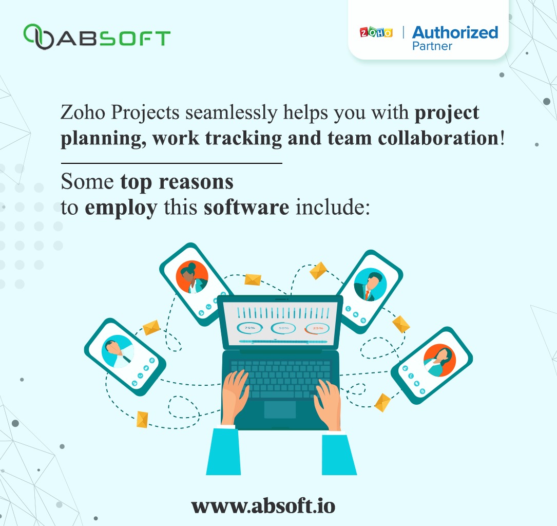 Absoft_IT's tweet image. Do you ever feel the need for a potential project management software where you can easily plan, track and execute tasks within timelines?

Zoho Projects is all you need! The advanced features and benefits of Zoho Projects include the following:

#absoft #absoftsolutions #zoho