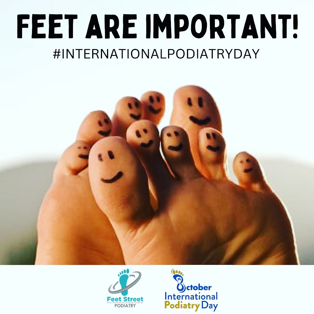 🥳Happy International Podiatry Day to all our fantastic patients and wonderful podiatry colleagues!
👣 Time to prioritise your foot health
👣 Visit our website to book an appointment and for lots of helpful footcare advice: feetstreet.co.uk