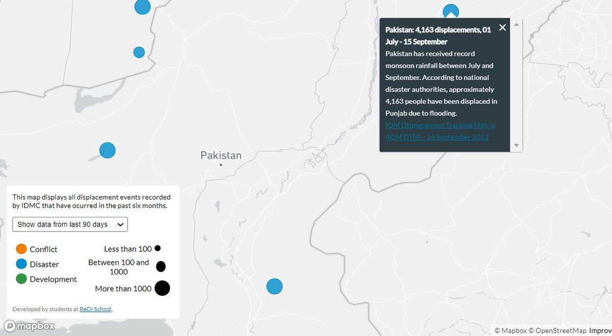 IDMC_Geneva's tweet photo. #InternalDisplacementUpdate: Record levels of #monsoon rainfall July - September have uprooted 7.9 million people in #Pakistan. While rivers have returned to normal, @UN warns it could take up to six months for floodwaters to recede in hardest-hit areas.
https://t.co/aCkQovxvUo https://t.co/gDfmLpvRyB