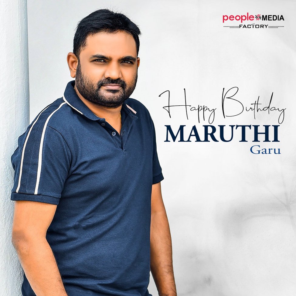 Birthday Wishes to Director #Maruthi who is all set to Direct #Prabhas this year. #HBDMaruthi