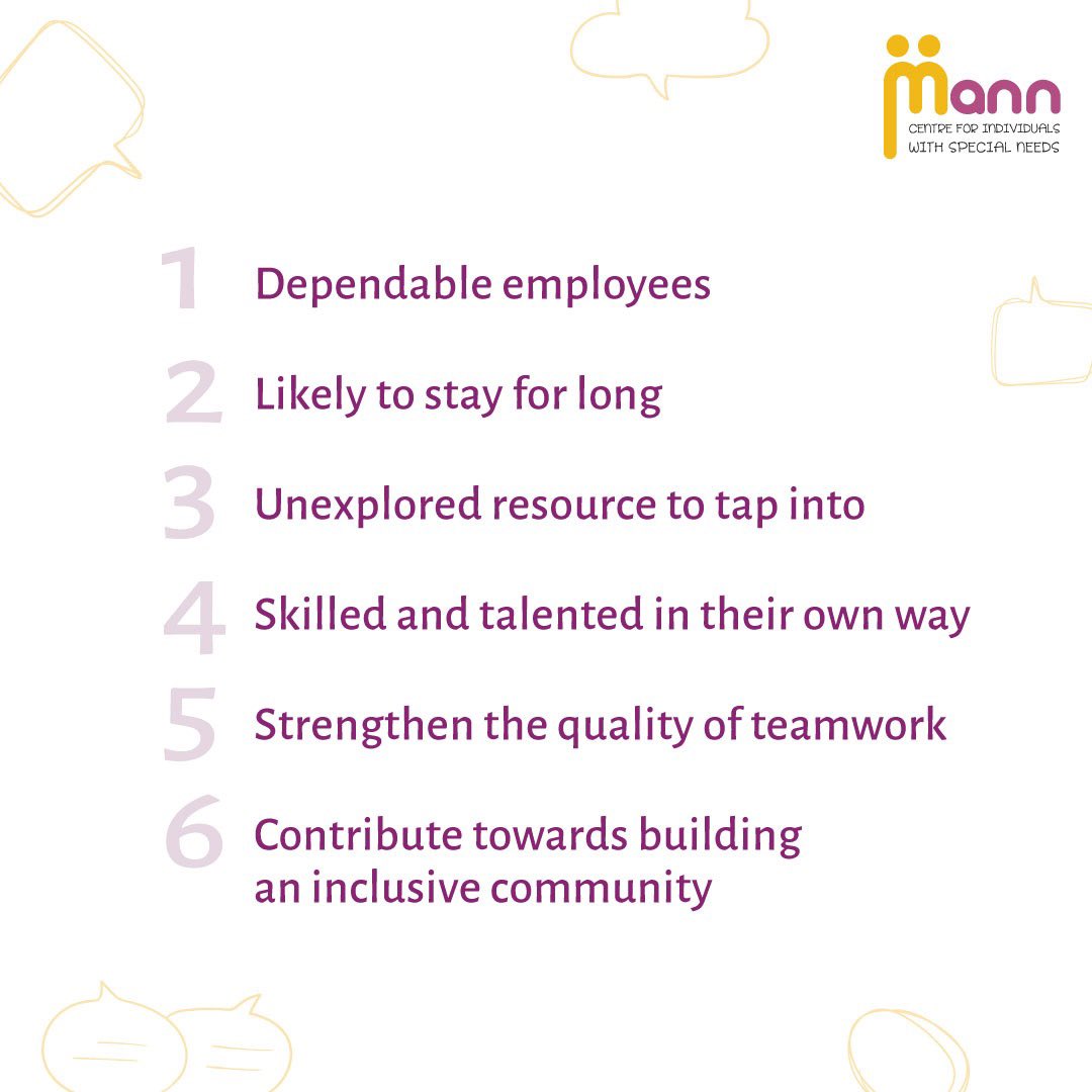 Acknowledging differences and powering talent, is the only way toward an inclusive world. Start by providing opportunities for a person with disabilities to intern in your organization. 

#Mann #BeKind #SpreadSmiles #Inclusion #Diversity #DisabilityUpliftment