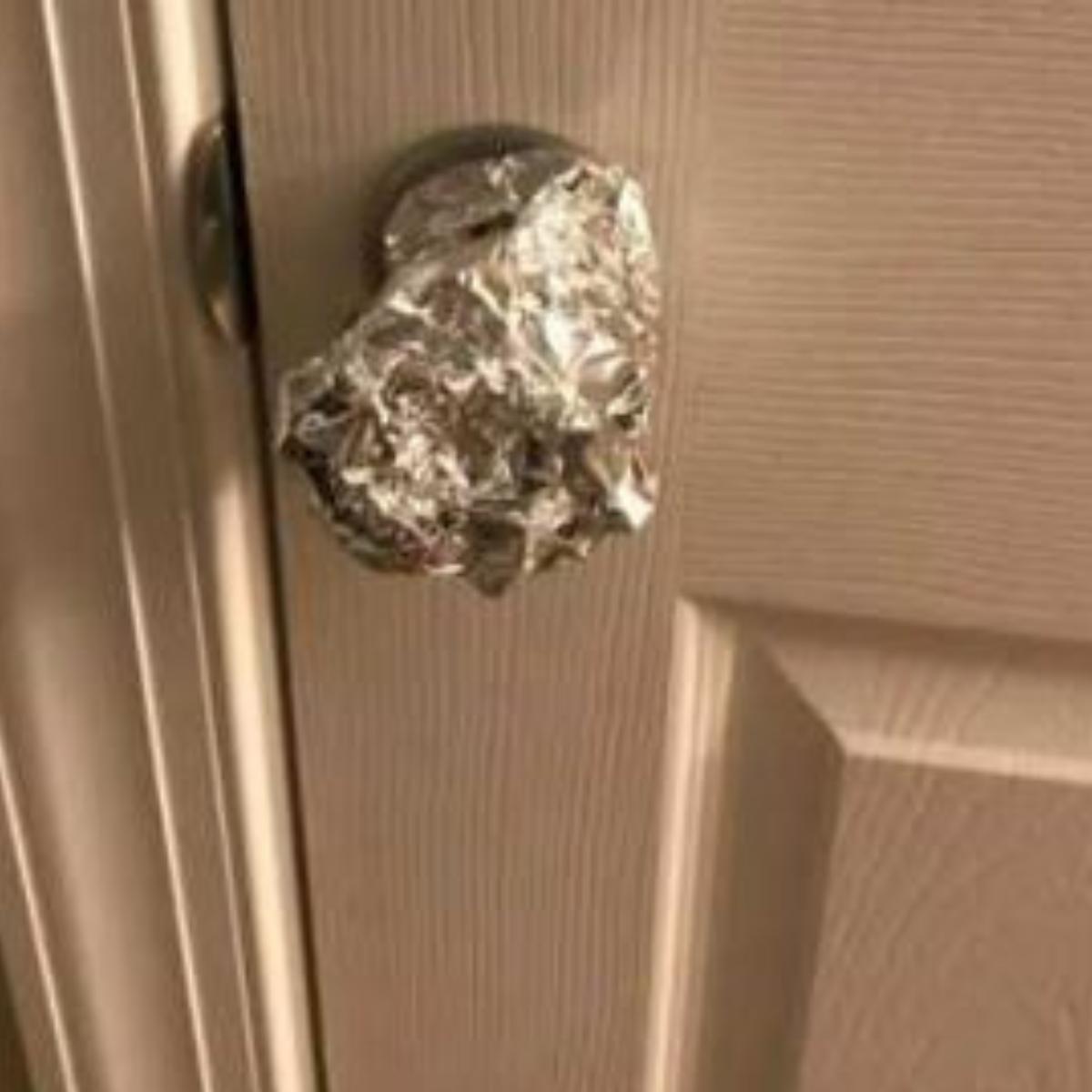 lifestylea2z-on-twitter-wrap-foil-around-your-doorknob-at-night-when
