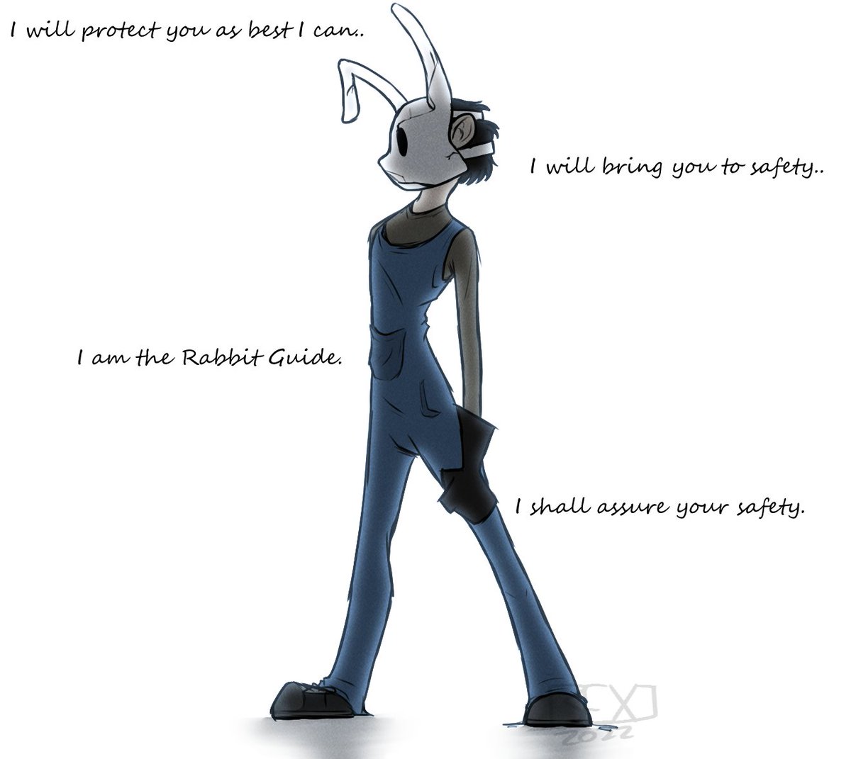 bexdrey's tweet photo. @aceofclay I drew Winston the Rabbit Guide :D He was fun to draw in my style, I hope you see and maybe even like this :) https://t.co/FBwuHYPi5q