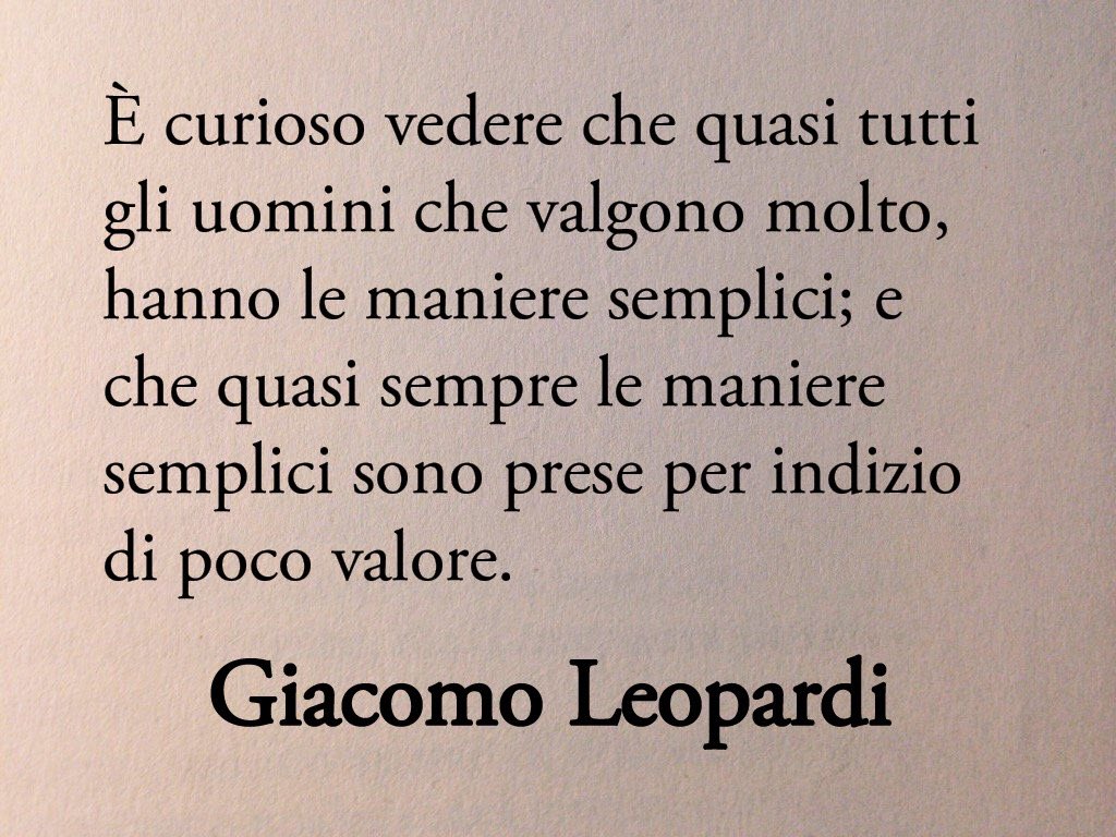 Maestro Leopardi 📚