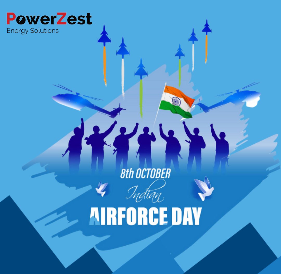 PowerZest's tweet photo. On this day ,let's be gratefull to the Indian air force that protects our skies and keeps evil forces at bay.
#AirForceDay #IndianAirForce @IAF_MCC https://t.co/o3ead4kiBU