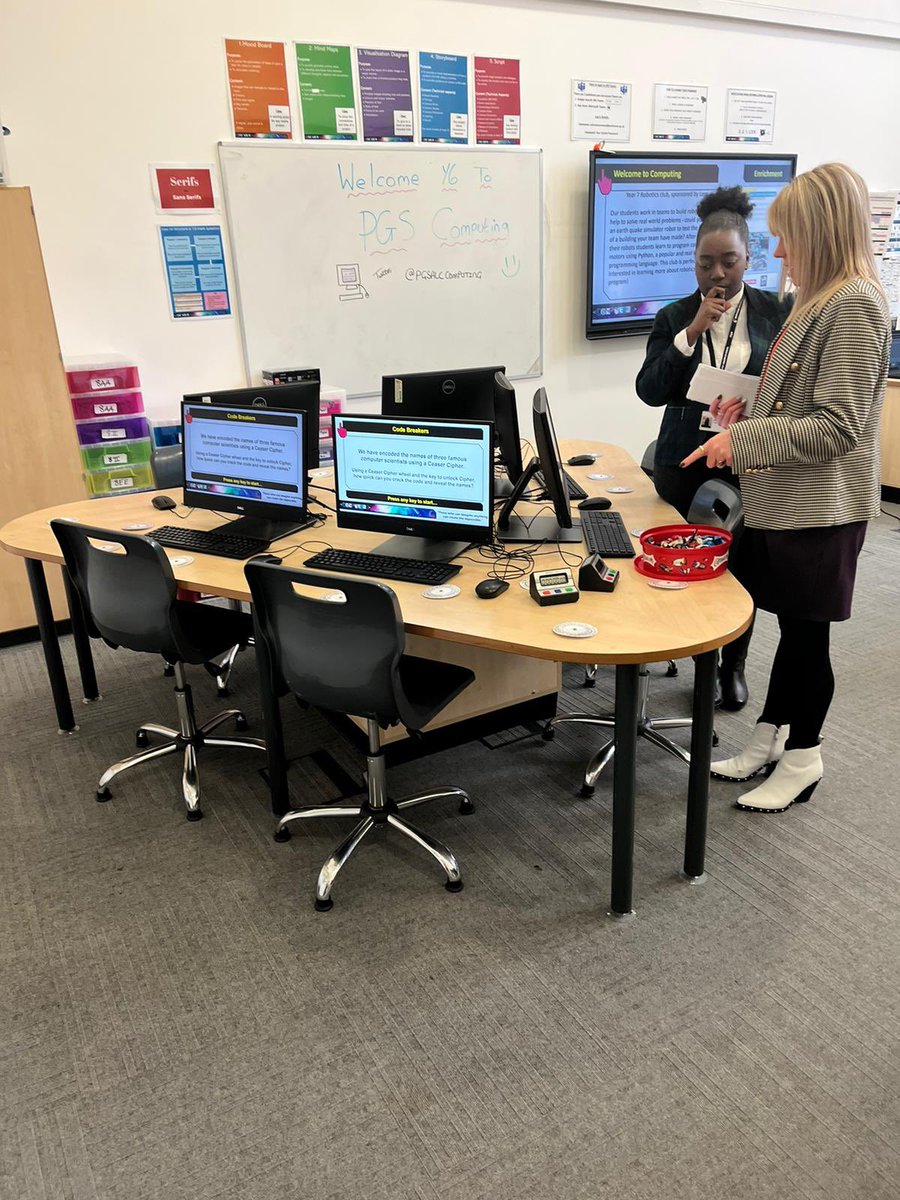 PGSALCComputing's tweet photo. Year 6 open evening preparations, we were so excited to meet you! A range of activities were on display showcasing some of the fantastic topics and skills you will develop here at PGS https://t.co/Fw1i8Wpe7j