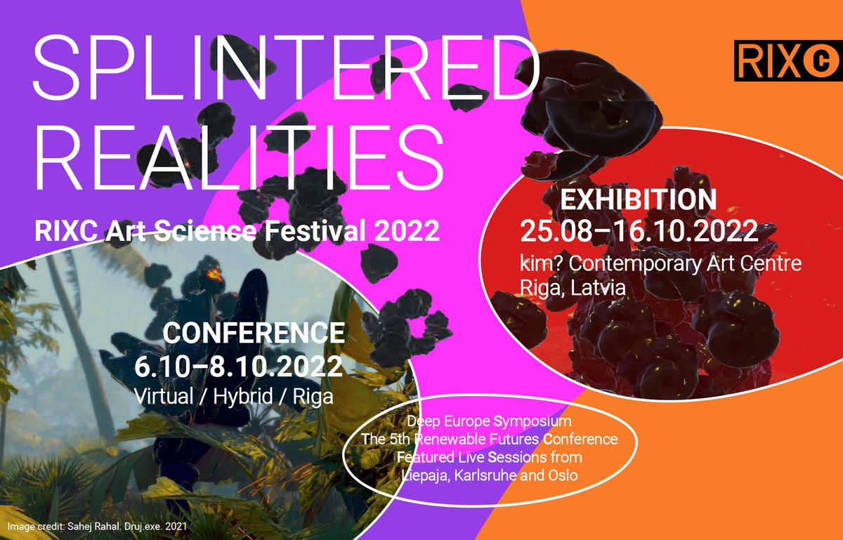 Thoughtworks Arts (@tw_arts) on Twitter photo TODAY <a href="/VolumetricEllen/">ellen volumetric</a> is presenting in Riga, Latvia at the <a href="/rixcriga/">RIXC Media Center</a> Open Fields Conference "Splintered Realities" sharing her preliminary research on "Language Is Leaving Me" concerning #AI and epigenetics - festival2022.rixc.org - TODAY <a href="/VolumetricEllen/">ellen volumetric</a> is presenting in Riga, Latvia at the <a href="/rixcriga/">RIXC Media Center</a> Open Fields Conference "Splintered Realities" sharing her preliminary research on "Language Is Leaving Me" concerning #AI and epigenetics - festival2022.rixc.org -