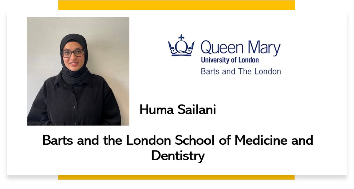 Champ1Diversity's tweet photo. Congratulations to Huma Sailani, @QMULBartsTheLon medical student, on being awarded a 2022 Akindolie Medical Scholarship!

Read more about Huma at:

https://t.co/TKGCy98cZ6

@MAkindolie @bigf_mc #medicine #students #scholarship https://t.co/KO9KldRt9P