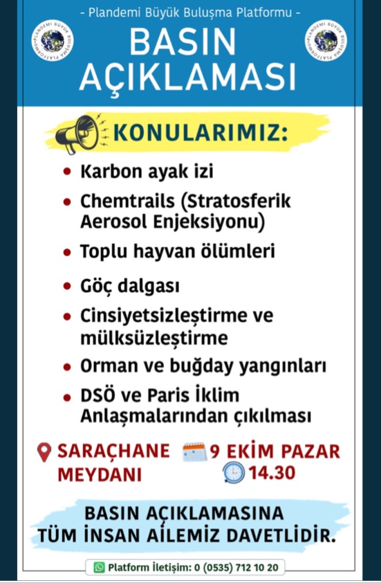 Hep birlikte küresel iblislerin insanları öldürüp dünya nüfusunu azaltma planlarına dur diyelim, yarın çok geç olmadan!

#Putin #Akbank #Eurovision Hacı Tamer Karadağlı #SurdaFestivaleHayır Özgür Demirtaş #helalolsunLCwaikiki