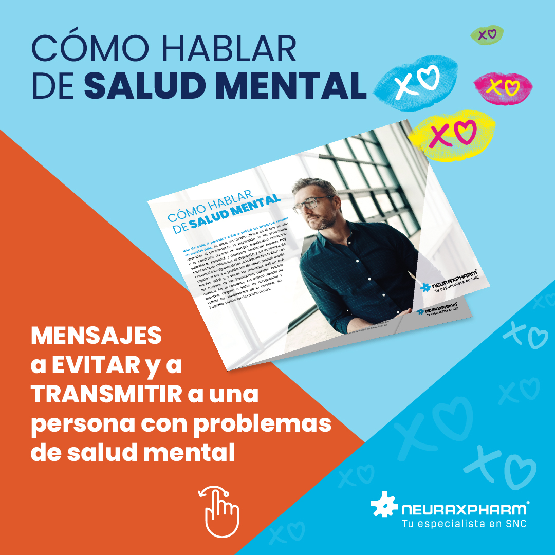 ❌¿Alguna vez has sentido que no sabes cómo ayudar a una persona con problemas de Salud Mental? 🤔

✅Descubre mensajes a evitar y transmitir descargándote nuestro folleto “Cómo hablar de Salud Mental" 😀

Desde ➡️ neuraxpharm.com/es/area-pacien…