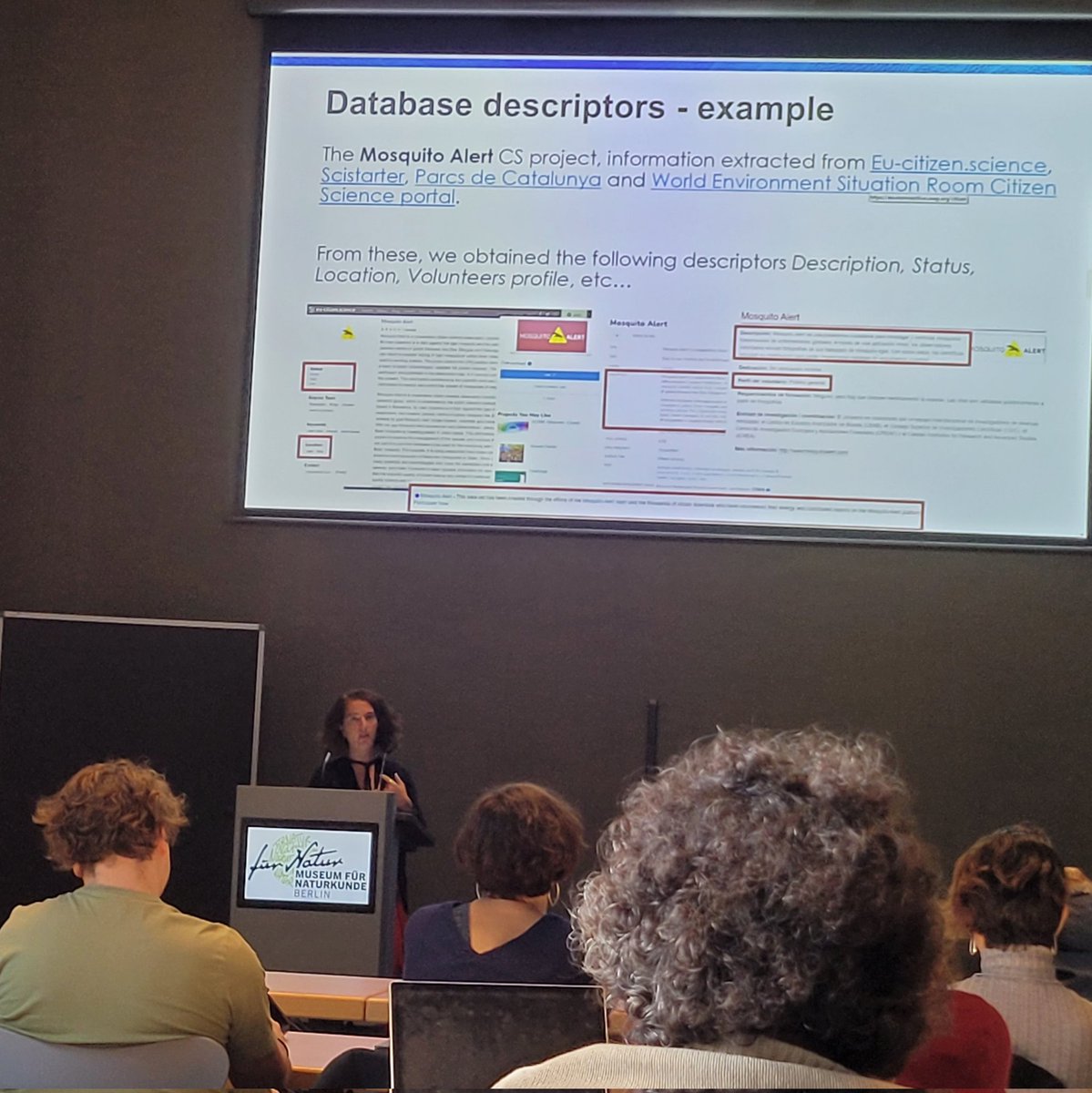 Julia Lorke (@kleines283) on Twitter photo @pati_santos_r explaining how <a href="/cstrackproject/">cstrackproject</a> extracted data from various #CitizenScience platforms to map the landscape.
One conclusion: It would be helpful if more platforms implement the PPSR core metadata standards. @pati_santos_r explaining how <a href="/cstrackproject/">cstrackproject</a> extracted data from various #CitizenScience platforms to map the landscape.
One conclusion: It would be helpful if more platforms implement the PPSR core metadata standards.