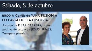 ¡Buenos días!

Os recordamos que hoy a las 20:00 h tendrá lugar el concierto "Una fusión a lo largo de la historia" a cargo de Pilar Cabrera y Jesús Núñez en el monasterio

Entrada libre hasta completar aforo. ¡Os esperamos!

<a href="/turvalladolid/">Turismo Valladolid</a> @CyLesVida <a href="/RutaVinoCigales/">Ruta del Vino Cigales</a>
