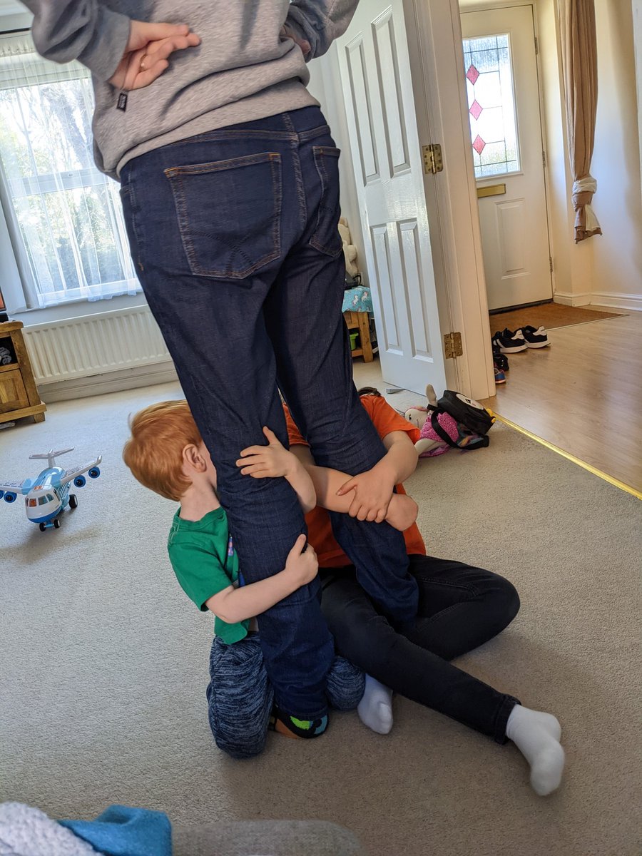 hmarlowauthor's tweet photo. Husband is going away for the weekend to watch a football game with a friend... The kids have other plans! 🤣
#funny #parentingmoments #parentingstruggles #attachment #attachmentdisorder #attachmentparenting #parenthumour #parenthood #adoption #adoptionmonth #adoptionawareness https://t.co/8MJm0qVTob