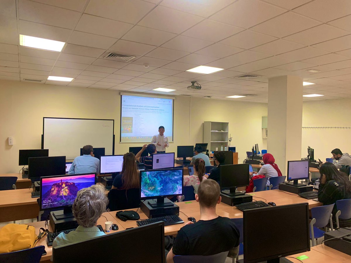 Now <a href="/carlosarcila/">Carlos Arcila Calderón</a> teaching the workshop “Introduction to Computational Social Science: Application of Machine Learning Approaches to Text and Survey Analytics”.