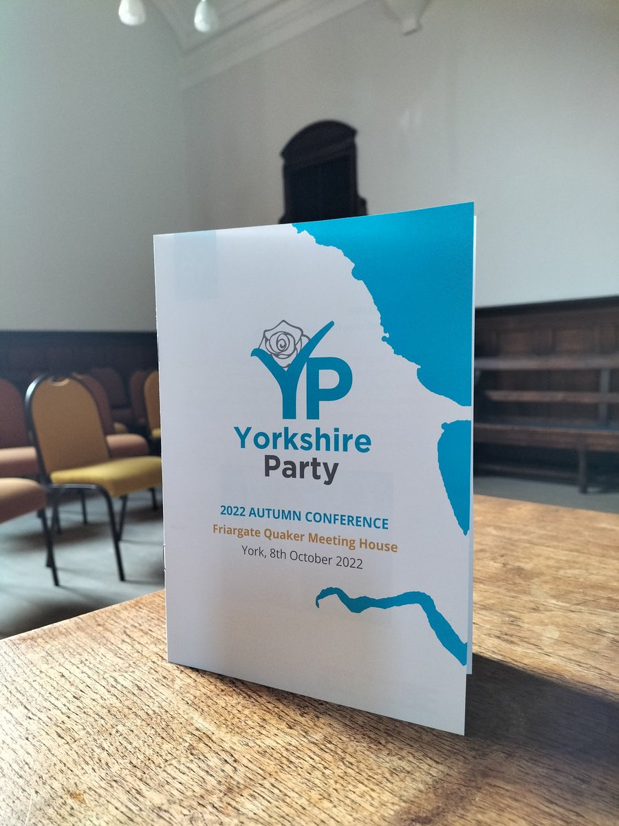 Yorkshire_Party's tweet photo. All ready for doors to open at 10am! #YPConference https://t.co/HfPQv7ETnO