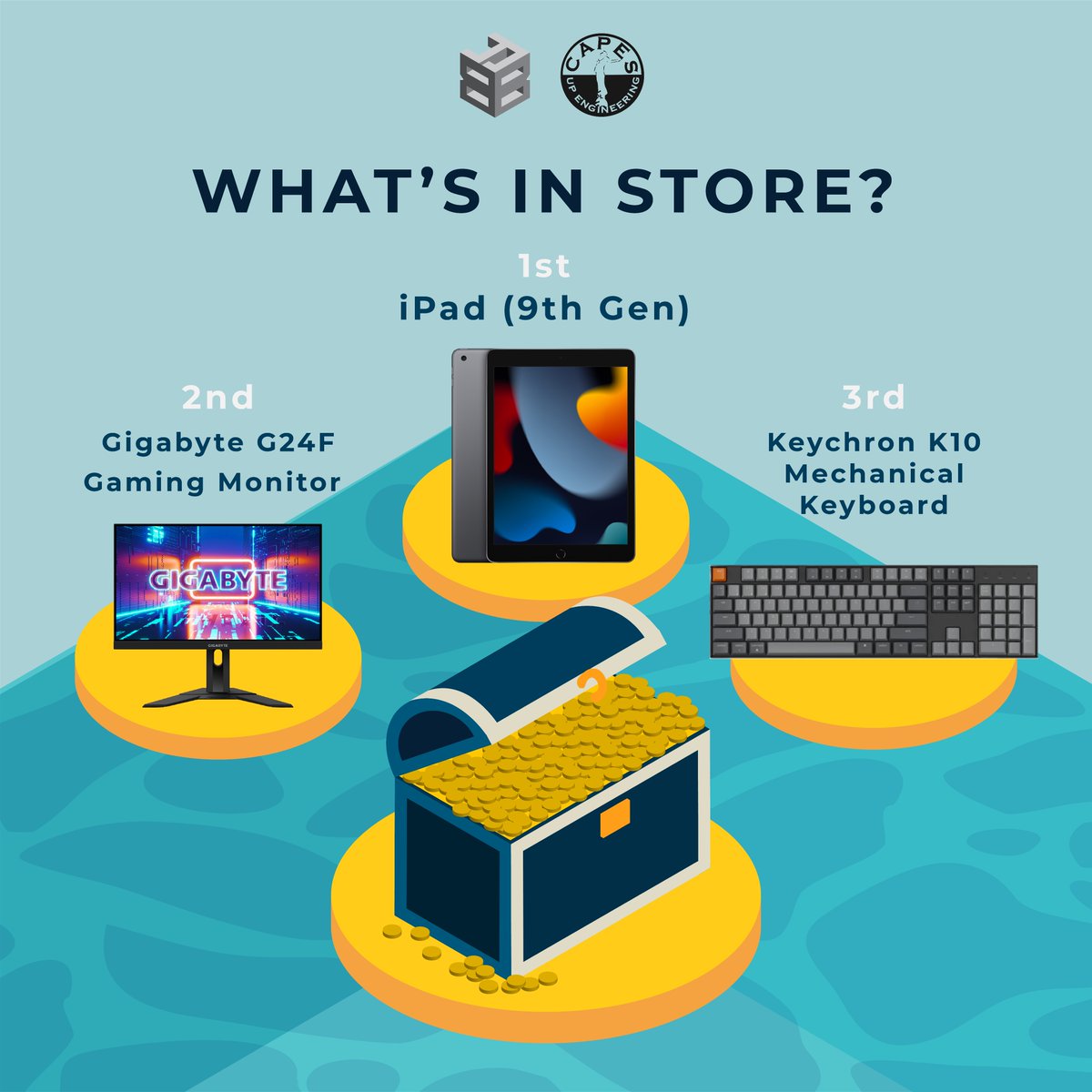 UPCAPES's tweet photo. Win more prizes by participating in CAPES Miles! 
 
All you have to do is join us in our CAPES Week events! Check out the pubs for our full mechanics. Fill out this form to have your CAPES Miles points credited: https://t.co/hPM45thqPD
 
#CAPESWeek2022
#UPCAPESat30
#BuildYourBase https://t.co/kkUeEilAh2