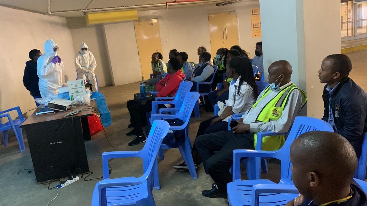 JKIA Port health staff Ebola Virus sensitization meeting on prevention, detection, response and control.⁦<a href="/MOH_Kenya/">Ministry of Health</a>⁩