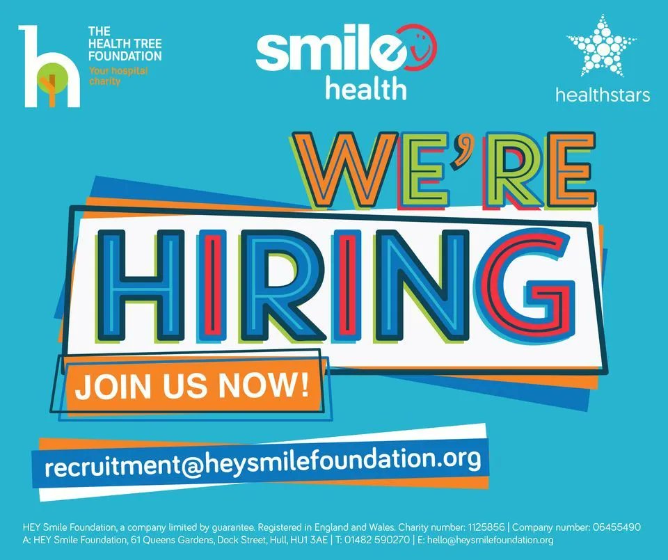 ⭐ JOB VACANCY - Grimsby Hospital ⭐
Would you like to join our Fundraising Co-ordination team in Grimsby?
Do you have fundraising experience you'd like to build on, or are you just a real peoples person?
We'd love to hear from you!
Apply: buff.ly/3CboEHc