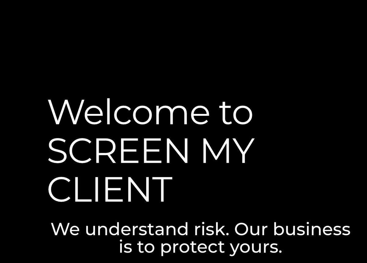 screenmyclient's tweet photo. Consulting Services
Are you new to the industry, or experienced but looking for ways to bring in new clients?
Or do you simply want to improve on the type of clientele you are attracting? https://t.co/ae8Ft3FaJa https://t.co/DUdD4kfi11