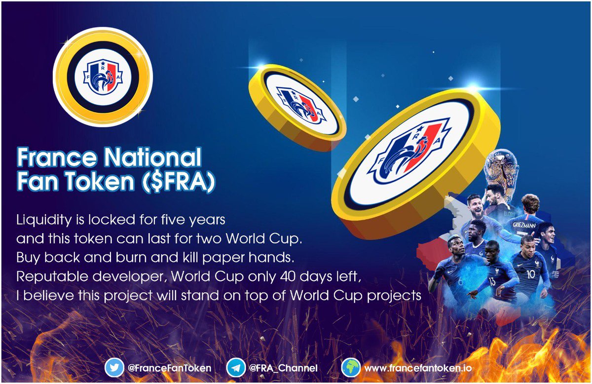 bsc_daily's tweet photo. 📢@FranceFanToken - The France National Fan Token on #BNBChain🇫🇷

The project was born by the supportive spirit of France National team's community🙌

Their #FRA token has been massively adopted after Presale!

Explore more🔽
https://t.co/rwBQ8Z5MFm
https://t.co/3hzVM2Y7rR https://t.co/jO18OS5Vsg