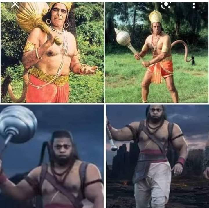GhogarkarAmit's tweet photo. @drnarottammisra "कानन कुण्डल कुंचित केसा। हाथ बज्र और ध्वजा बिराजे।कांधे मूंज जनेऊ साजे।"
अर्थात् आप सुनहले रंग,सुंदर वस्त्रों,कानों में कुण्डल और घुंघराले बालों से सुशोभित हैं।आपके हाथ में बज्र और ध���वजा है और कंधे पर जनेऊ की शोभा है।
कृपया "आदिपुरुष" को म.प्र. में बैन करवाएँ। https://t.co/1Mnz76V18O