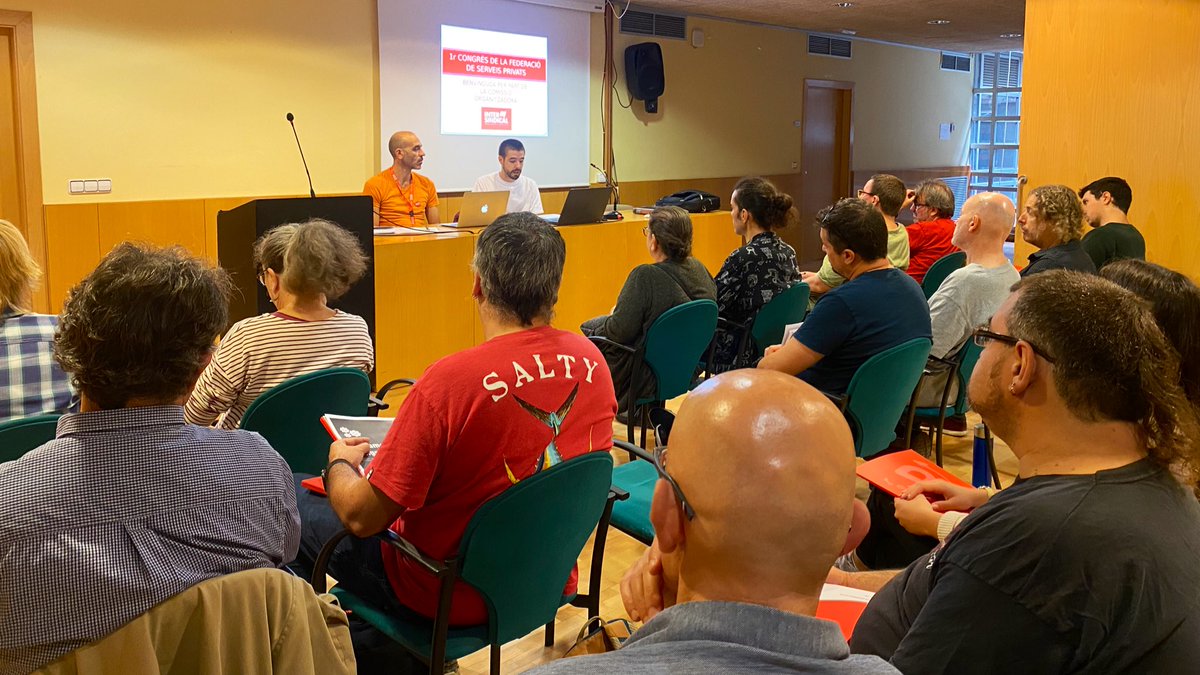 ✊ Comencem el 1r Congrés de la Federació de Serveis Privats de La Intersindical. Un pas més per enfortir el sindicalisme nacional i de classe!