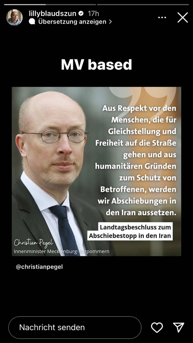 IFCRostock (@ifchro) on Twitter photo Gestern noch große Worte für Social Media - später weiter Mensch abschieben. <a href="/LillyBlaudszun/">Lilly Blaudszun</a>
Helft mit uns lest den Thread von <a href="/bleiberecht_mv/">PRO BLEIBERECHT</a>! Gestern noch große Worte für Social Media - später weiter Mensch abschieben. <a href="/LillyBlaudszun/">Lilly Blaudszun</a>
Helft mit uns lest den Thread von <a href="/bleiberecht_mv/">PRO BLEIBERECHT</a>!