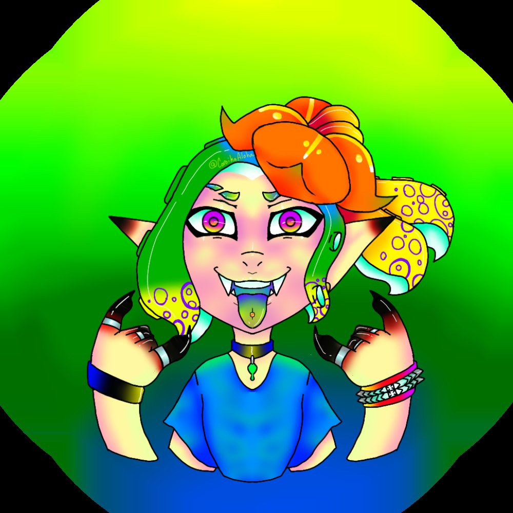 CoroikaAloha's tweet photo. NEW PFP! #Splatoon3 #inktoling #OC #originalcharacter #Splatfest #Pokémon #PokémonLilligant #TeamGrass #differentcolorscheme https://t.co/WCXmRPHw4w