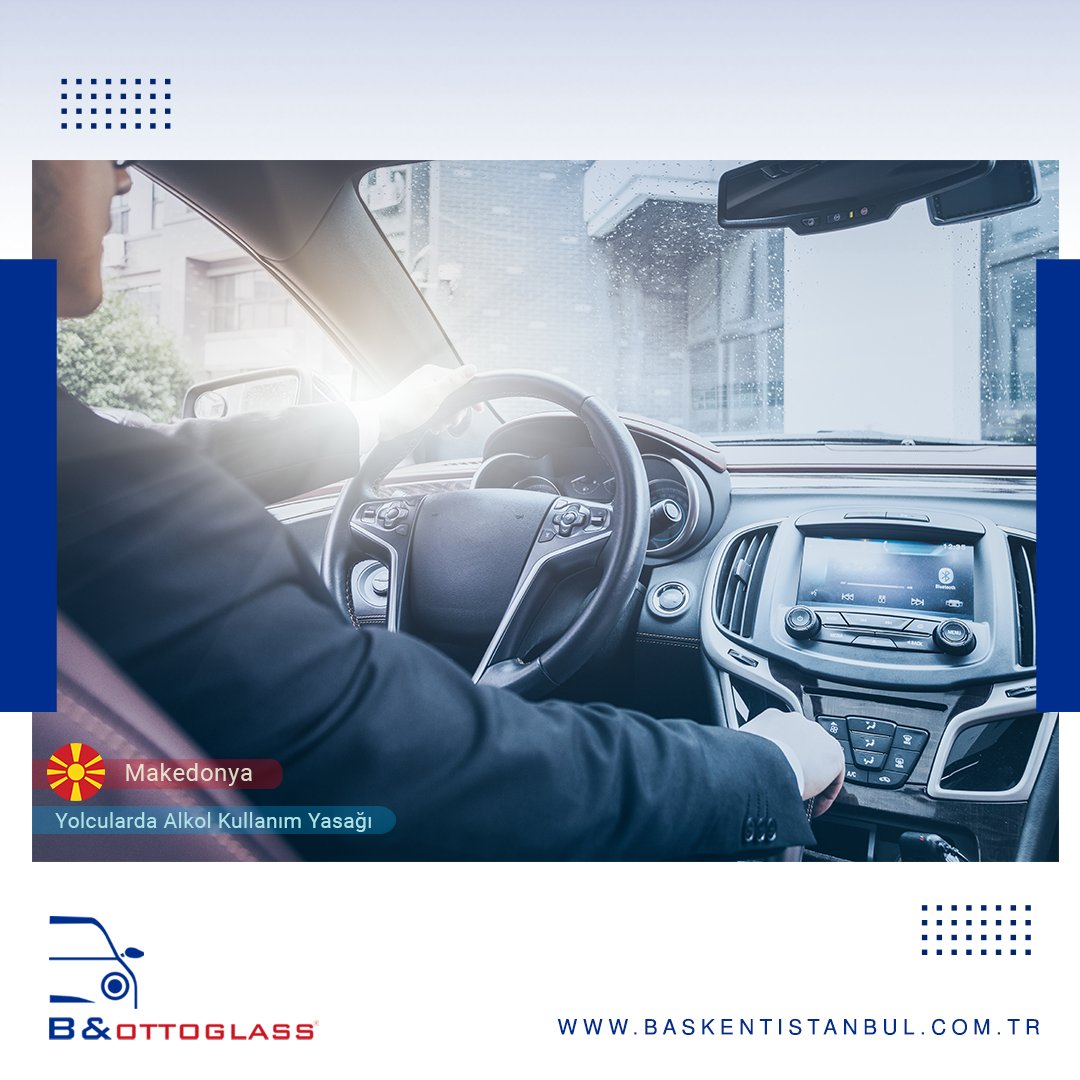 Alkollü araç kullanmanın yasak olduğunu biliyoruz. Ancak Makedonya’da durum biraz daha farklı. Sürücünün yanı sıra, yolcu koltuğundaki yolcunun da alkol kullanması yasaklanmıştır.

baskentistanbul.com.tr

#başkent #başkentistanbul #bottoglass #cam #glass #otocam