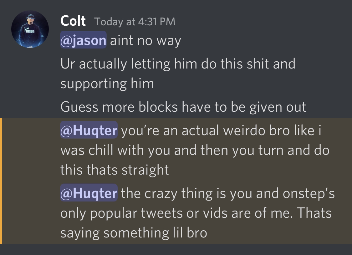 Rent free in his head rn