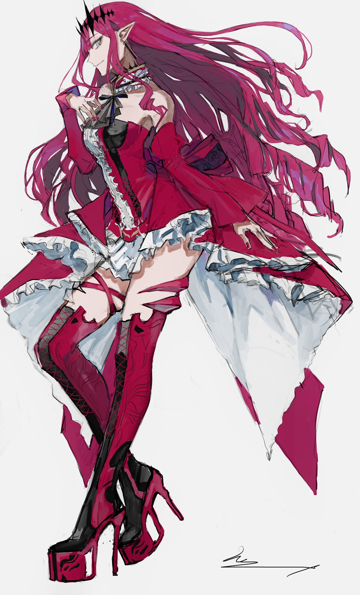 FGO 妖精騎士トリスタン バーヴァンシー コスプレ 衣装+ウィッグ 【冬