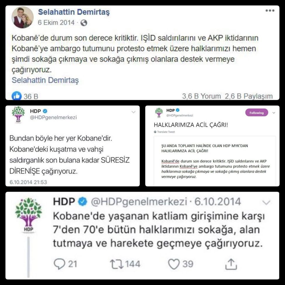 6-7-8 Ekim'de HDPKK Vahşeti'ni yaşatanları unutma...
