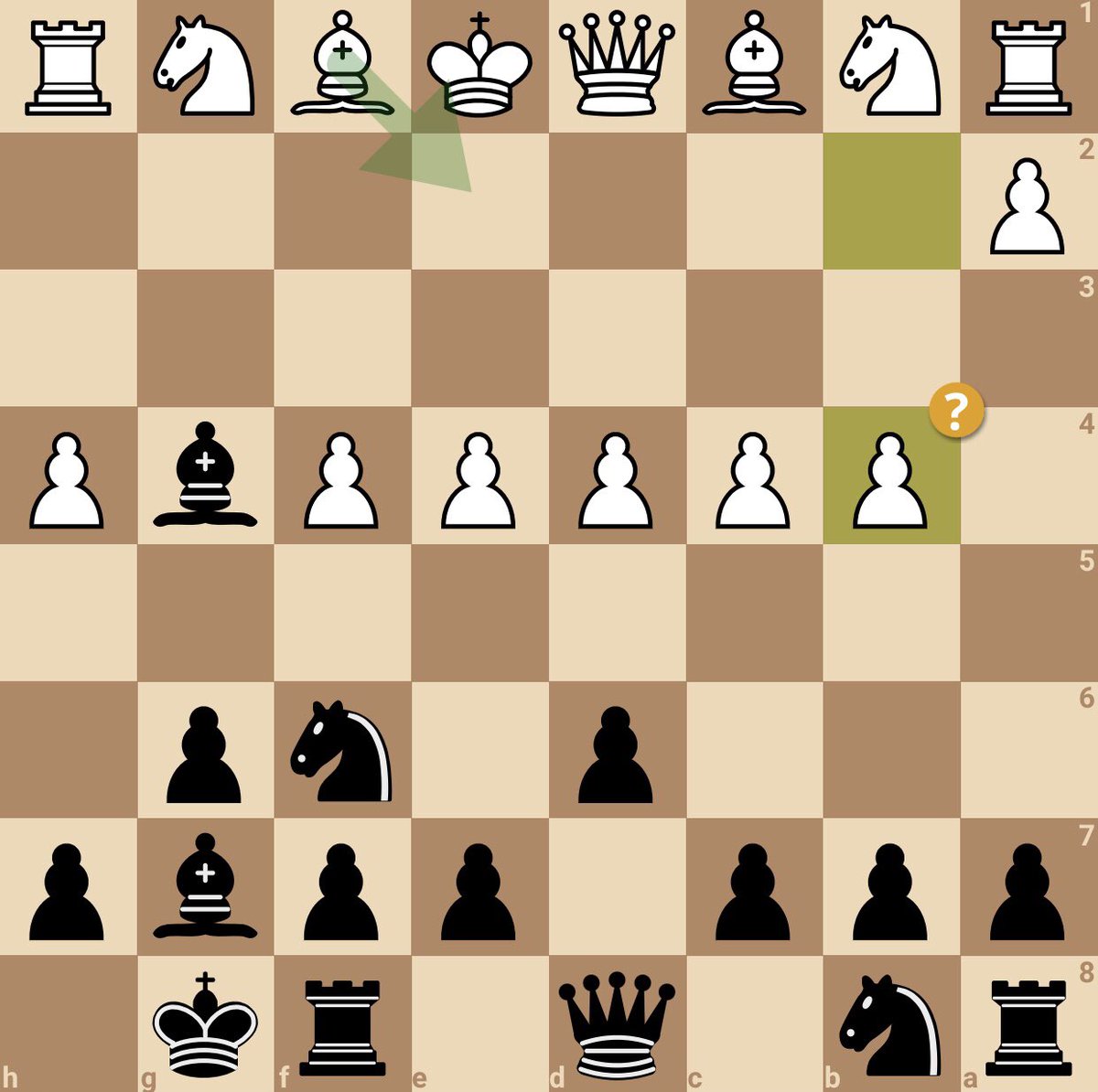 TheMachineAndI's tweet photo. @GothamChess Two pawns to the middle of the board is good? How about six and then hanging the queen? P.S. I totally suck, so this was a gift to me. https://t.co/d0xf0kBRgF