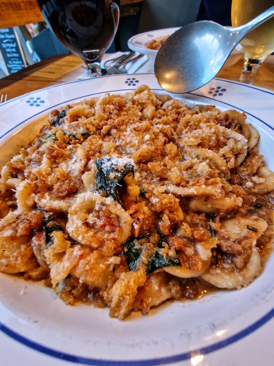Orecchiette with Umbrian Castelluccio lentils, toasted walnuts, pangrattato!
