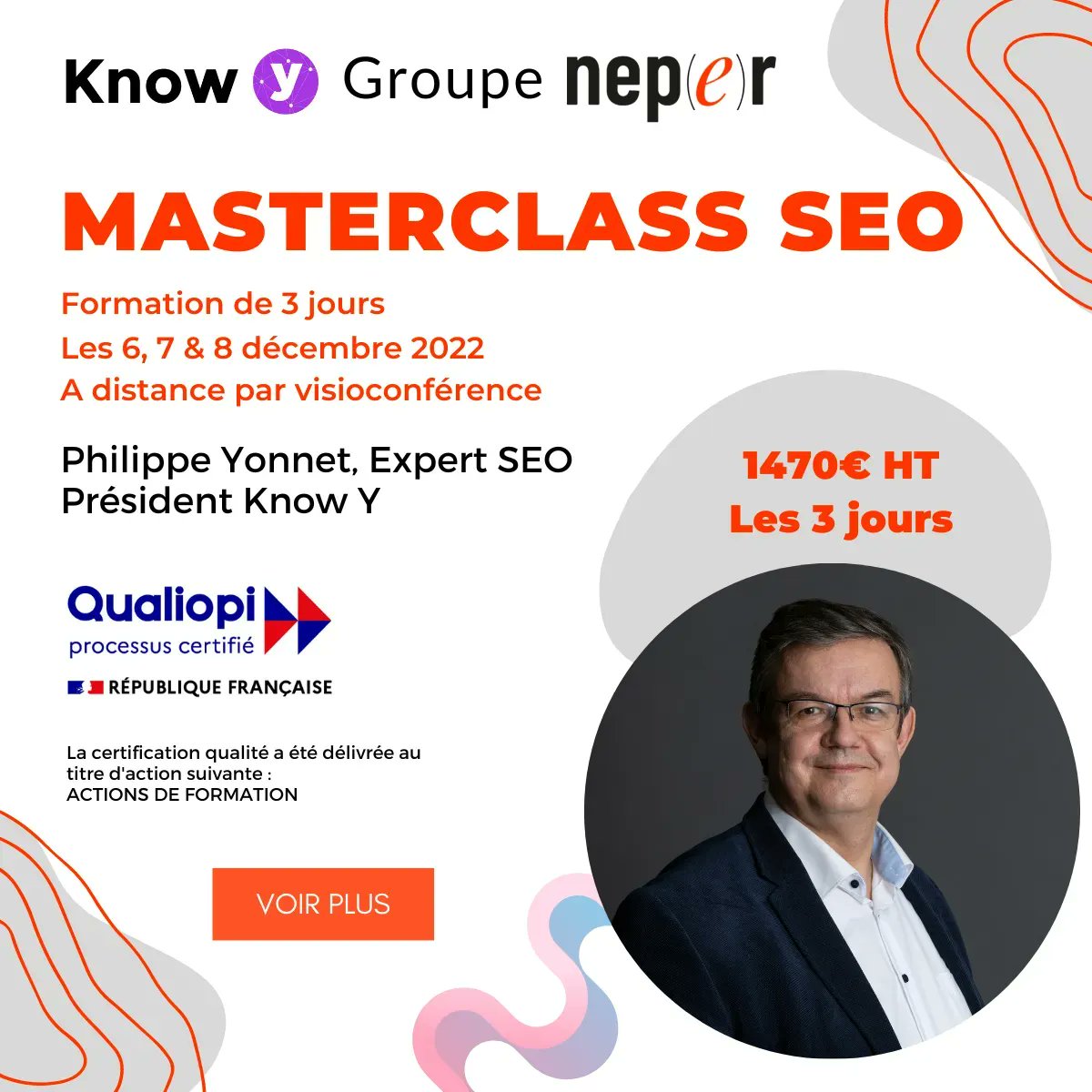 KnowY_fr's tweet photo. #Formation Inter Entreprise #MasterclassSEO

Imprégnez-vous des nouvelles méthodes adaptés au Google d'aujourd'hui avec notre Masterclass SEO les 6, 7 &amp; 8 décembre 2022. 

https://t.co/xAjHse2kAu https://t.co/dNUJZIHeIR