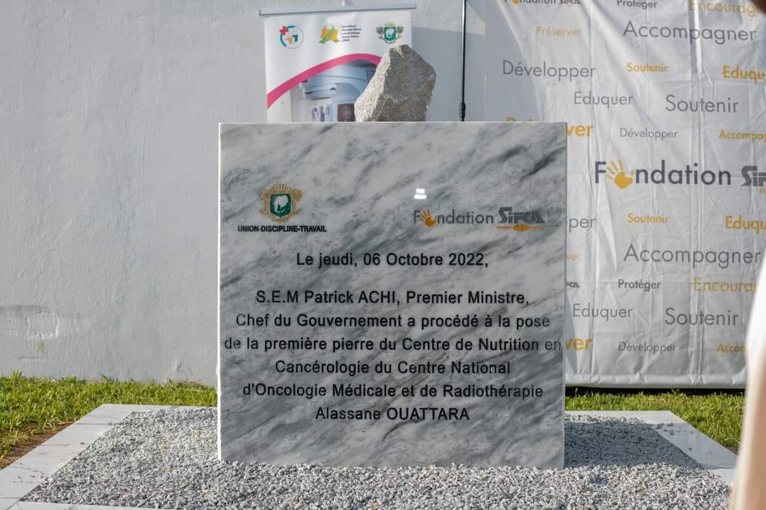 GSifca's tweet photo. Le 1er Ministre ivoirien Patrick ACHI, pose la 1ère pierre du Centre de Nutrition en Cancérologie de la Fondation SIFCA. https://t.co/jIGryQw58a