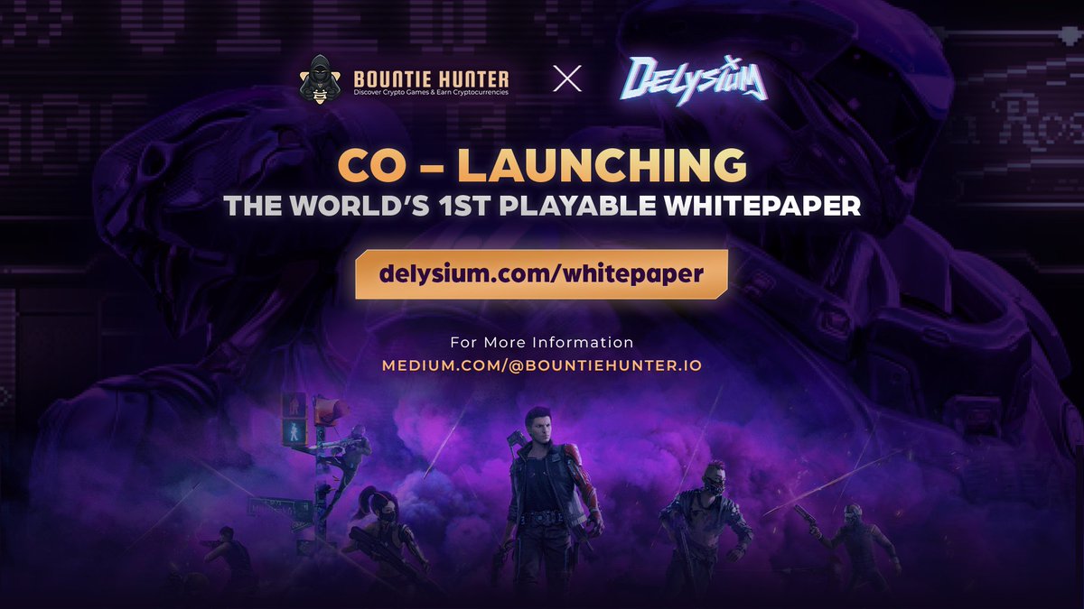 Bountie Hunter (@bountie_hunter) on Twitter photo <a href="/The_Delysium/">Delysium - $AGI 🟨</a> and <a href="/bountie_hunter/">Bountie Hunter</a> are co-launching The World’s First Playable Whitepaper! 🎮
Get ready to experience a glimpse of Delysium Multiverse.🌏
Whitepaper and Giveaway links😉
🔗 delysium.com/whitepaper
🔗 galxe.com/Delysium/campa… <a href="/The_Delysium/">Delysium - $AGI 🟨</a> and <a href="/bountie_hunter/">Bountie Hunter</a> are co-launching The World’s First Playable Whitepaper! 🎮
Get ready to experience a glimpse of Delysium Multiverse.🌏
Whitepaper and Giveaway links😉
🔗 delysium.com/whitepaper
🔗 galxe.com/Delysium/campa…