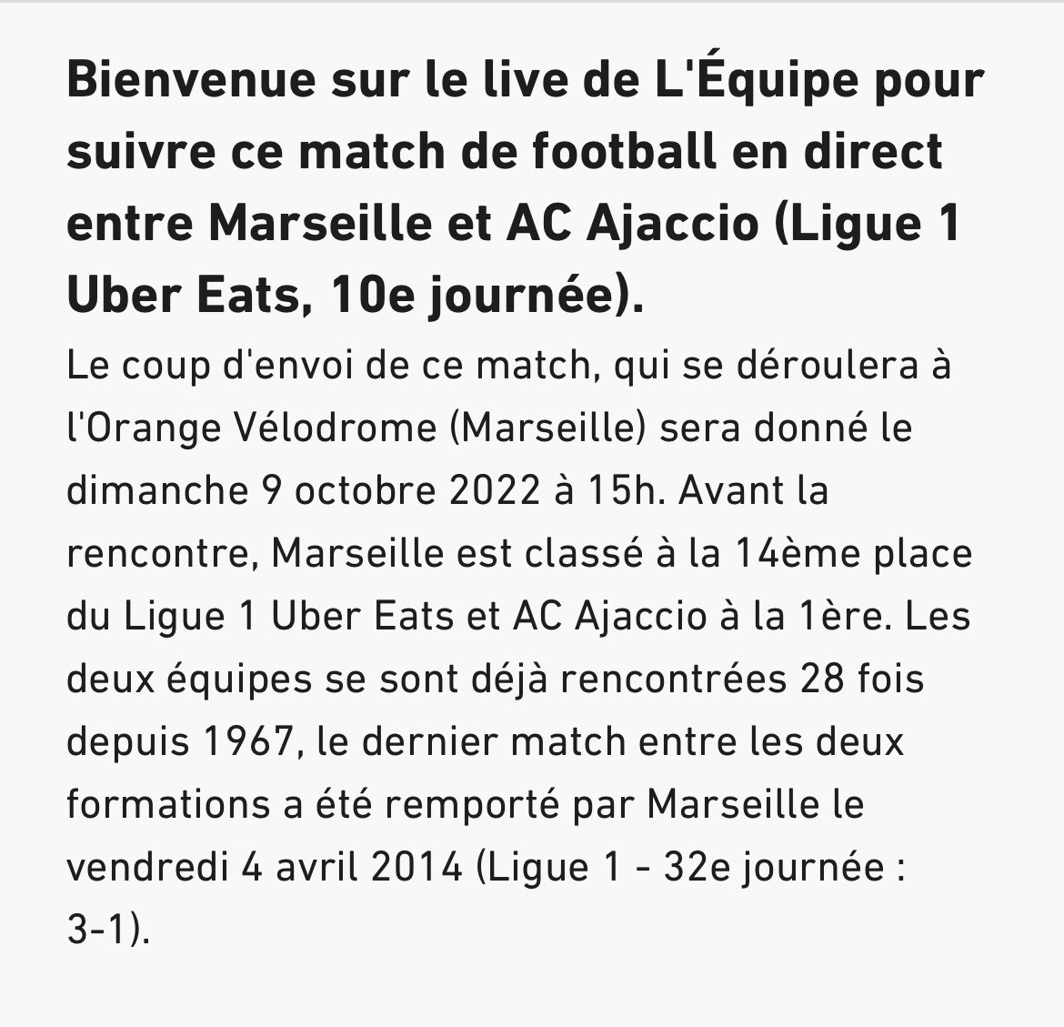 Un live L’équipe assuré par Jean-Michel Apeuprès
#OMACA