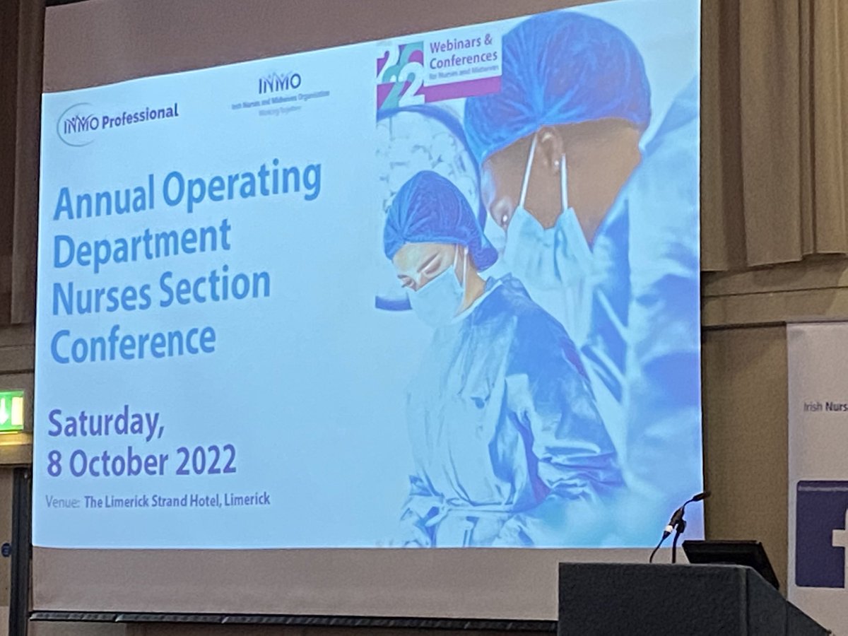 StevePitman9's tweet photo. Great buzz @inmo ODN Section conference 2022 @LimerickStrand #nurses #operatingdepartment https://t.co/Z5Jd8FjDti