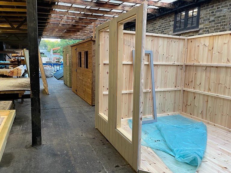 More pre-ordered bespoke sheds in various states of progress These are made by us near to Harlow and Hertford. Any size and shape. Have what you want, so not limited to catalogues sizes 💪 #sheds #bespoke #summerhouse #gardenstructures #landscapingarchitecture #harlow #Hertford