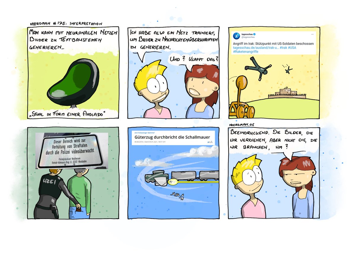 Rolf_Drechsler's tweet photo. #TextzuBild ist voll im Kommen

#noerdman #KünstlicheIntelligenz #Software #comic #comics #Humor #Nerdhumor #Midjourney #midjourneyAi #dalle #stablediffusion #stablediffusionart #MachineLearning @noerdman https://t.co/YsmxTgavj0