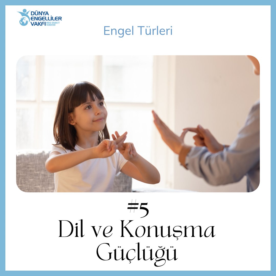 Sözel iletişimde farklı seviye ve biçimlerde ortaya çıkan aksaklıklar ve düzensizlikler nedeniyle dili kullanma, konuşmayı edinme ve iletişimdeki güçlüklerin, bireyin eğitim performansı ve sosyal uyumunu olumsuz yönde etkilemesi durumudur.

#dev #devkasko #dilvekonuşmagüçlüğü