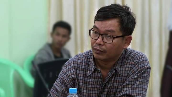 DVB_English's tweet photo. A court inside Yangon’s Insein Prison sentenced journalist Sithu Aung Myint to three years with hard labor, the very same sentence handed to BBC producer Htet Htet Khine, whom he was arrested with in August 2021. The Frontier Myanmar columnist was convicted... https://t.co/A53OP4nBeg