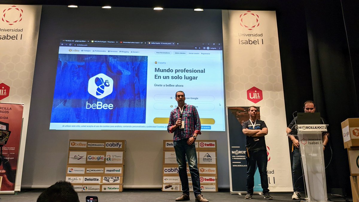 devfesteando's tweet image. Alberto de @beBee 
El mundo profesional en un solo lugar

@MorcillaConf

#ChimichurriCode 
#MorcillaConf #Devfest #GDG #Burgos