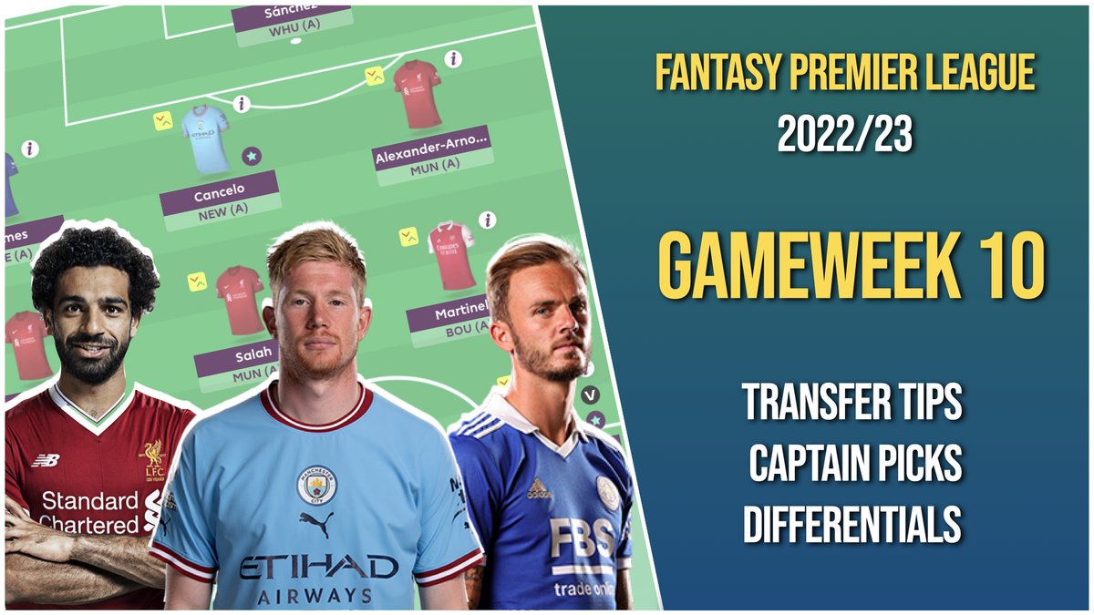 FootballFundits's tweet photo. ⏰ Less than 4 hours to the quietly approaching GW10 transfer deadline:

In this short 7 minute ep, I cover:

- Mitrovic
- Differentials
- Son/Salah/KDB

...and a little more

📽️: https://t.co/d43H60tlUb

#FPL https://t.co/vHw7tYlew5