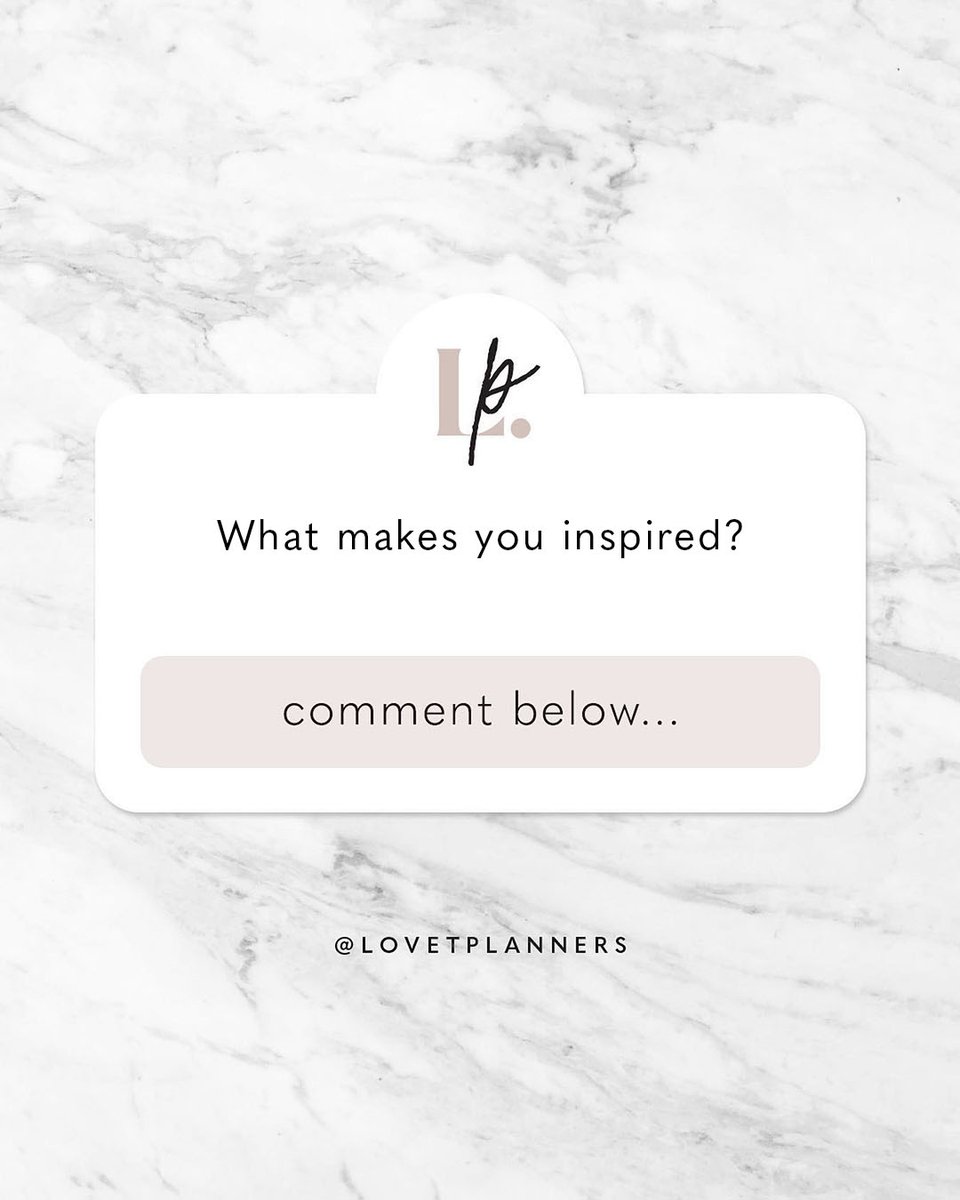 LovetPlanners's tweet photo. Inspiration matters. It allows to perceive possibilities. So, tells us, what makes you inspired? 

✨Follow @lovetplanners for affirmations + motivational posts to help set the vibe for your journey in life. ✨ https://t.co/ne3ubAUHlj