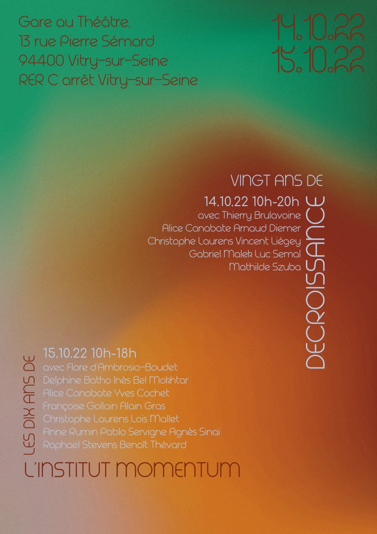 GabrielMalek9's tweet photo. 🌸 📉 Les 14 et 15 octobre prochains auront lieu les rencontres de l’écologie urbaine, de la décroissance et de l’Anthropocène, à Vitry-sur-Seine.

Plus d'infos ici : https://t.co/at2cdQpPFE

Au plaisir de vous y retrouver avec @AlterKapitae ! https://t.co/ObuIw4tHp8