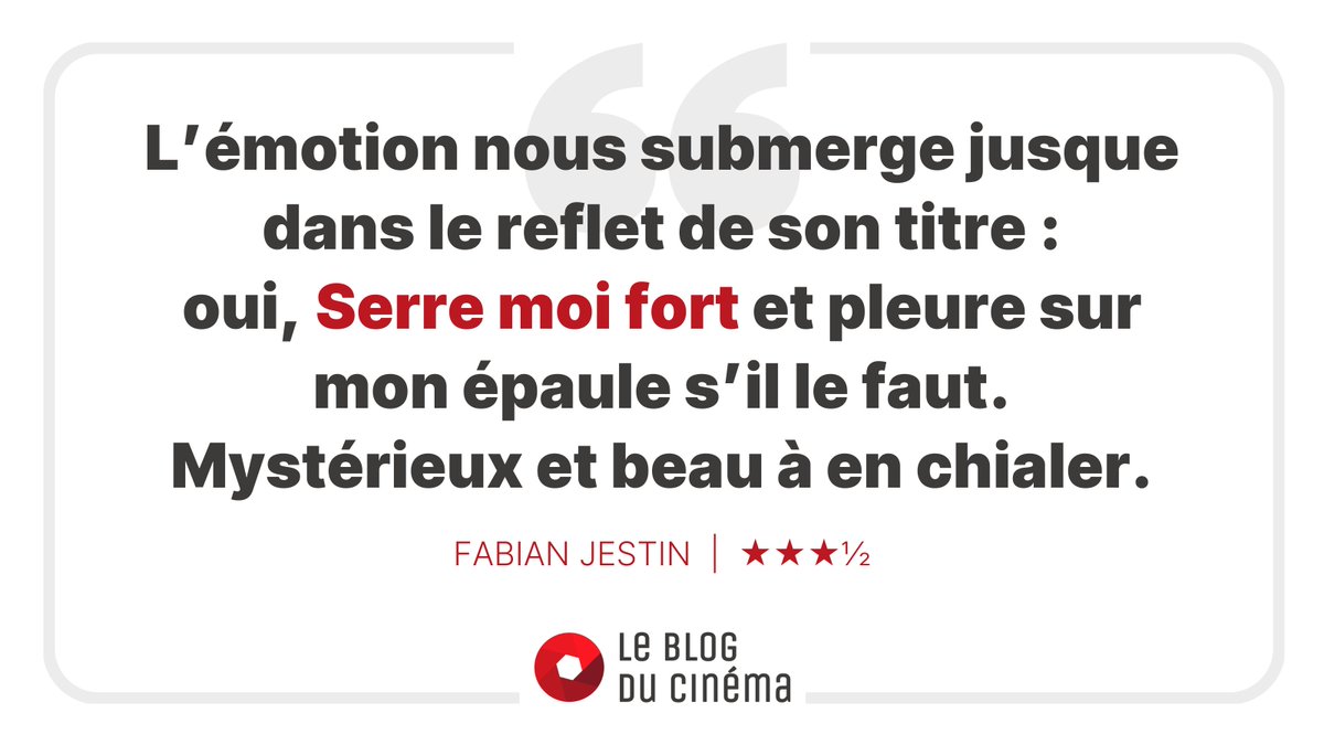 On l'a publié hier | SERRE MOI FORT, mirage de la fuite – Critique leblogducinema.com/critique/criti…