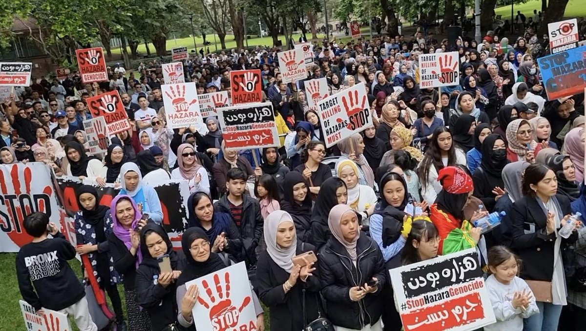 Australia were the first to take it to streets to #StopHazaraGenocide. They did not disappoint ✊🏻✊🏻✊🏻

This is just in Sydney! Just look at the participation of women &amp; girls